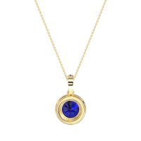 Round Halo Necklace