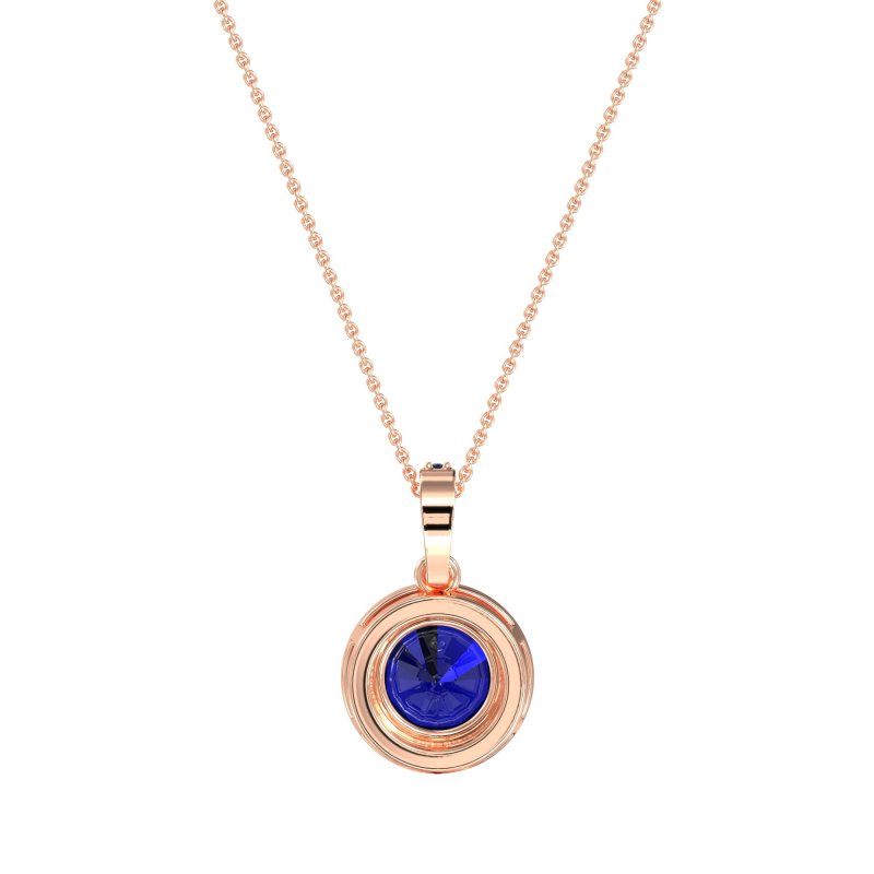 Round Halo Necklace