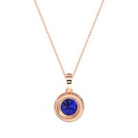 Round Halo Necklace