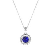 Round Halo Necklace