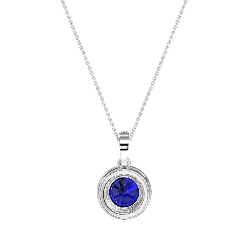 Round Halo Necklace
