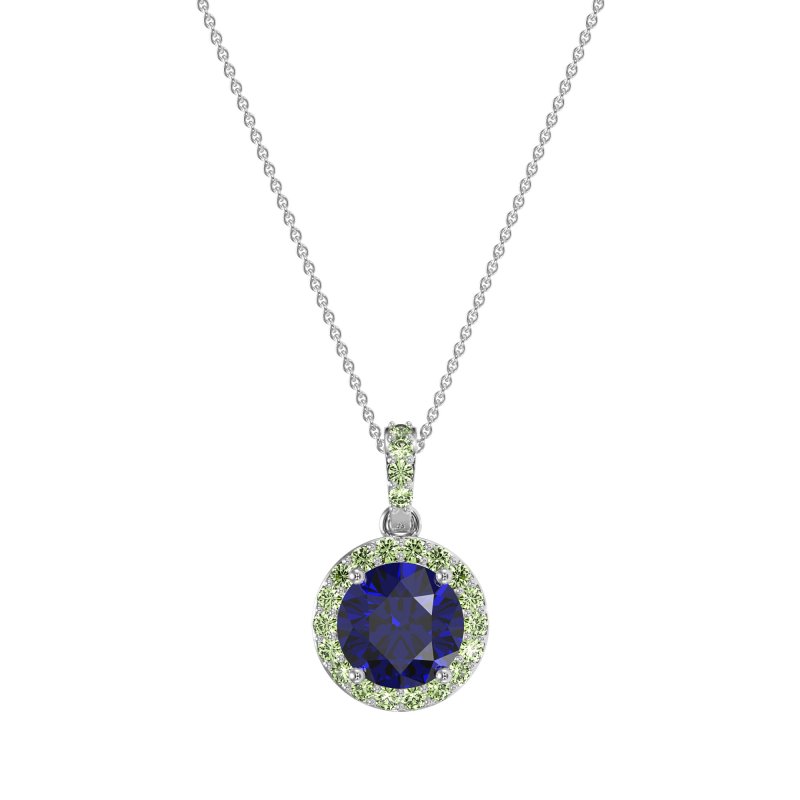 Round Halo Necklace