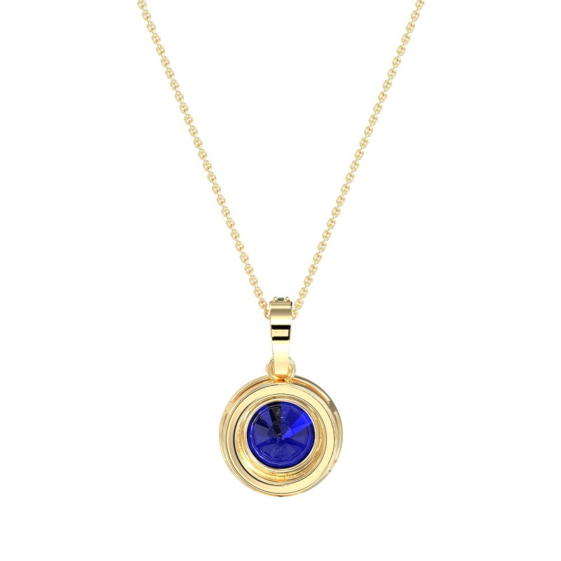 Round Halo Necklace