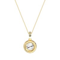 Round Halo Necklace