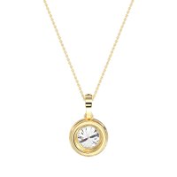 Round Halo Necklace