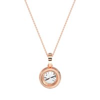 Round Halo Necklace