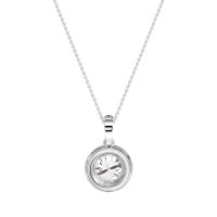 Round Halo Necklace