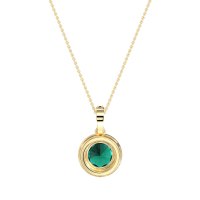 Round Halo Necklace