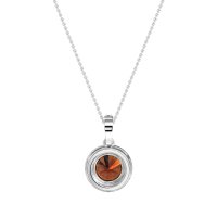 Round Halo Necklace