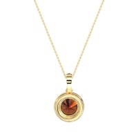 Round Halo Necklace
