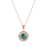 Round Halo Necklace
