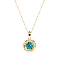 Round Halo Necklace