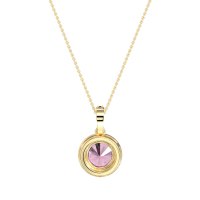 Round Halo Necklace