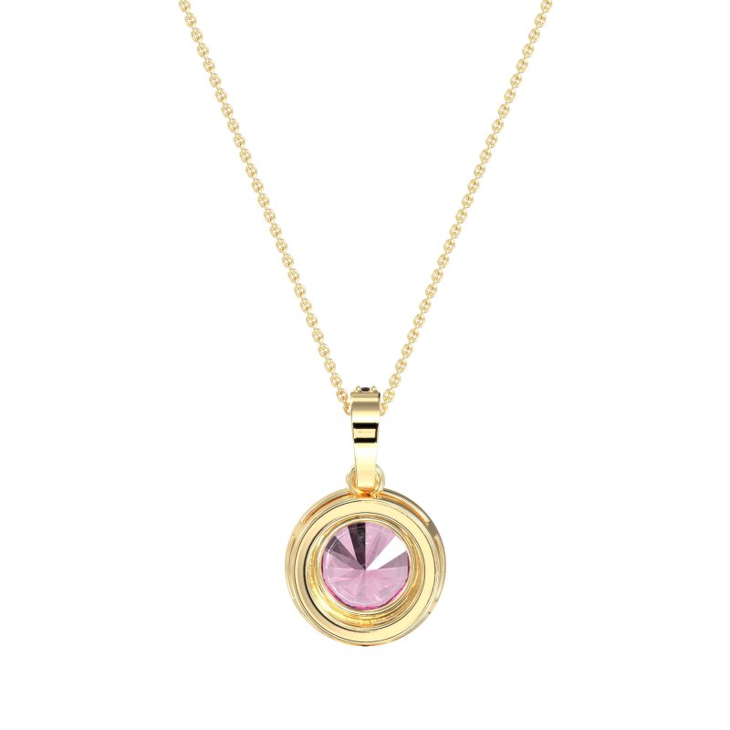 Round Halo Necklace