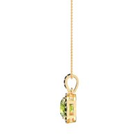 Round Halo Necklace
