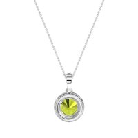 Round Halo Necklace