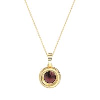 Round Halo Necklace