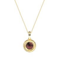 Round Halo Necklace