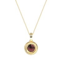 Round Halo Necklace