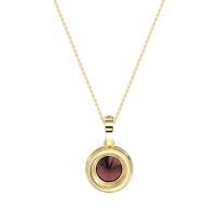 Round Halo Necklace