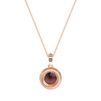 Round Halo Necklace
