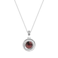 Round Halo Necklace