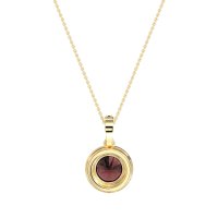 Round Halo Necklace