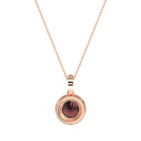 Round Halo Necklace