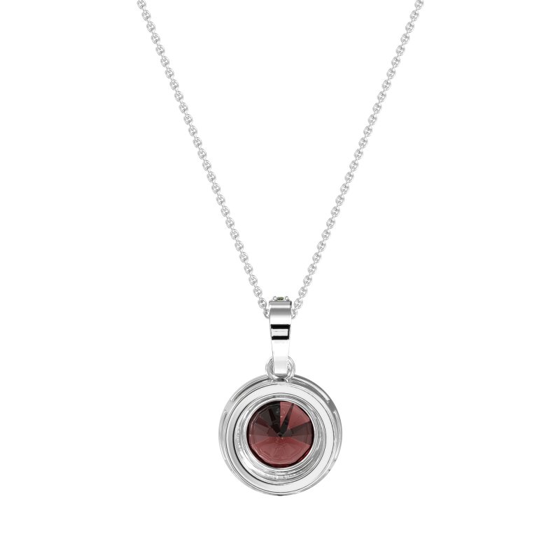 Round Halo Necklace