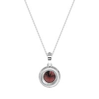 Round Halo Necklace