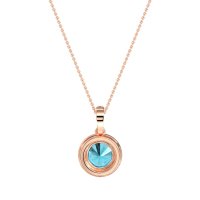 Round Halo Necklace