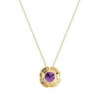 Antique Flower Halo Necklace