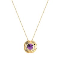 Antique Flower Halo Necklace