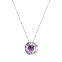 Antique Flower Halo Necklace