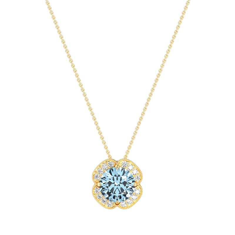 Antique Flower Halo Necklace