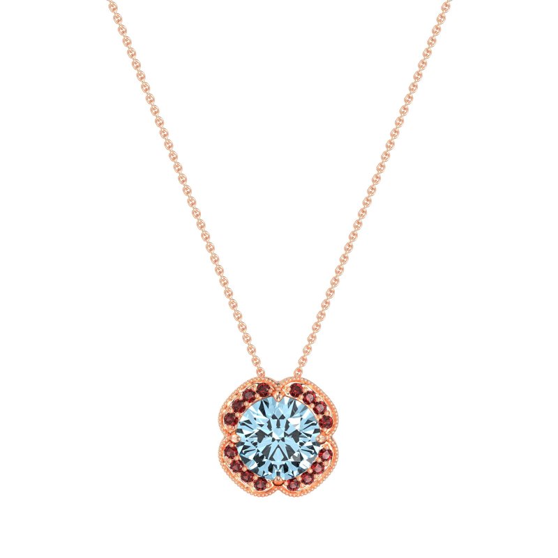 Antique Flower Halo Necklace