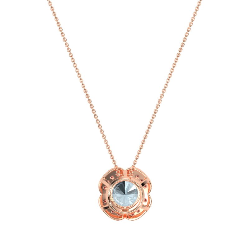 Antique Flower Halo Necklace