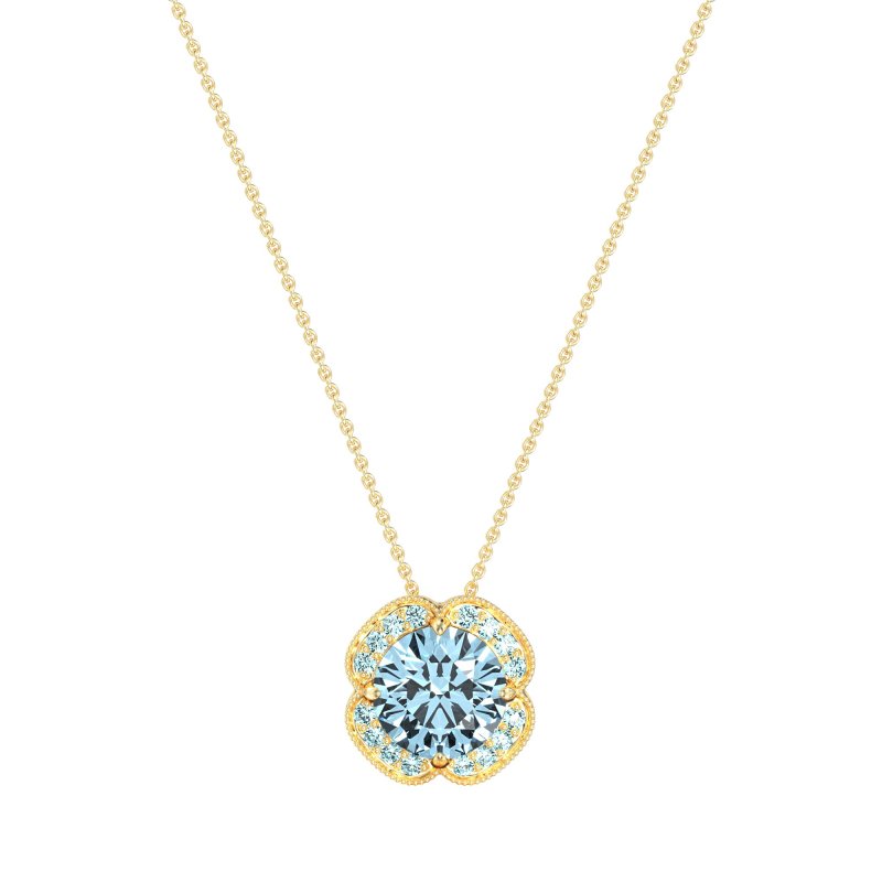 Antique Flower Halo Necklace