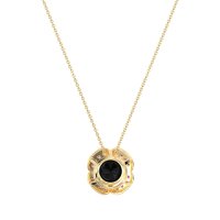Antique Flower Halo Necklace