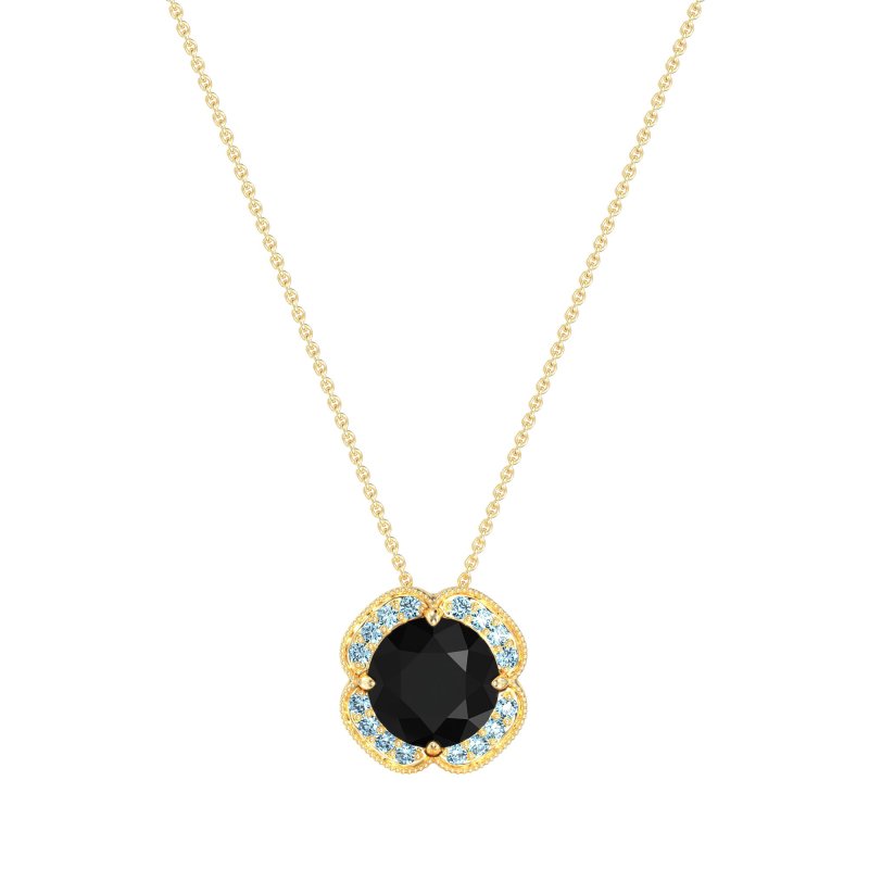 Antique Flower Halo Necklace