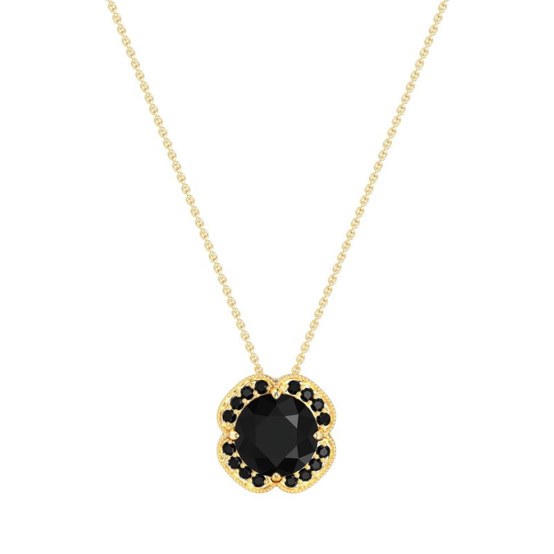Antique Flower Halo Necklace