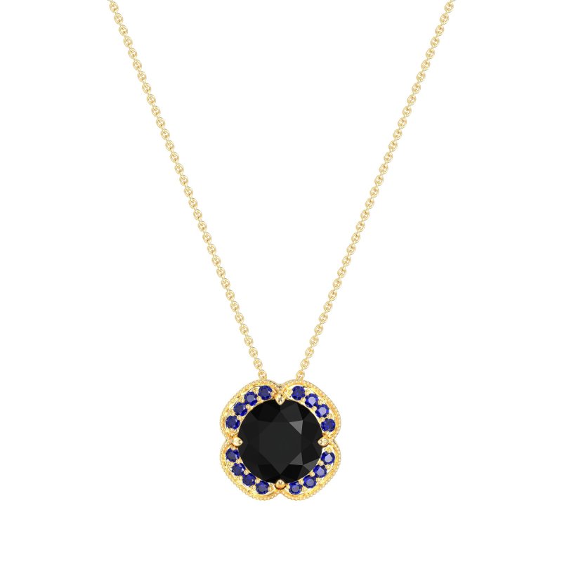Antique Flower Halo Necklace