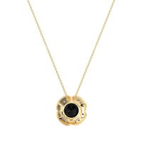 Antique Flower Halo Necklace