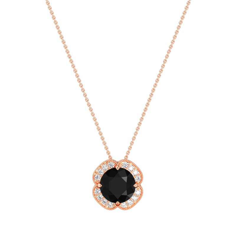 Antique Flower Halo Necklace