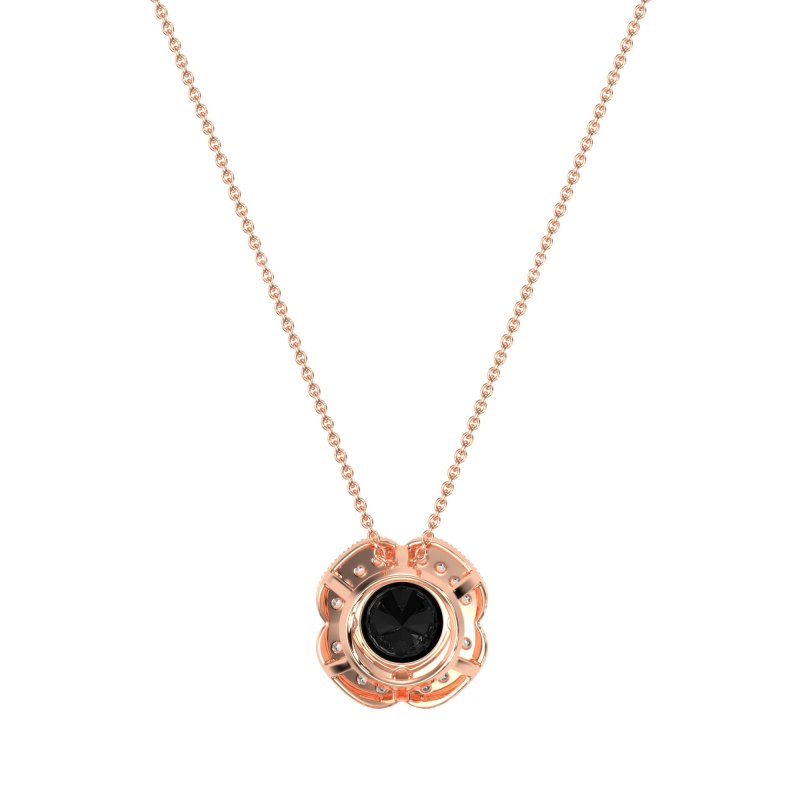 Antique Flower Halo Necklace