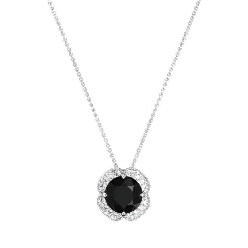 Antique Flower Halo Necklace