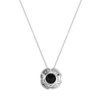 Antique Flower Halo Necklace