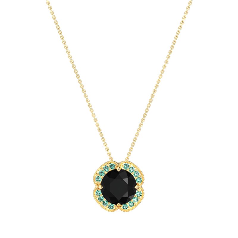 Antique Flower Halo Necklace