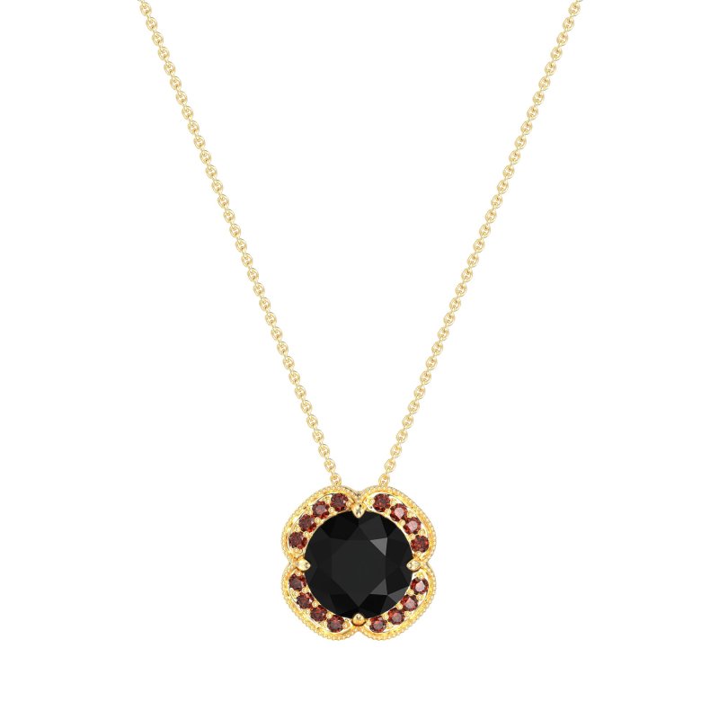 Antique Flower Halo Necklace