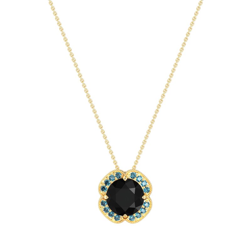 Antique Flower Halo Necklace